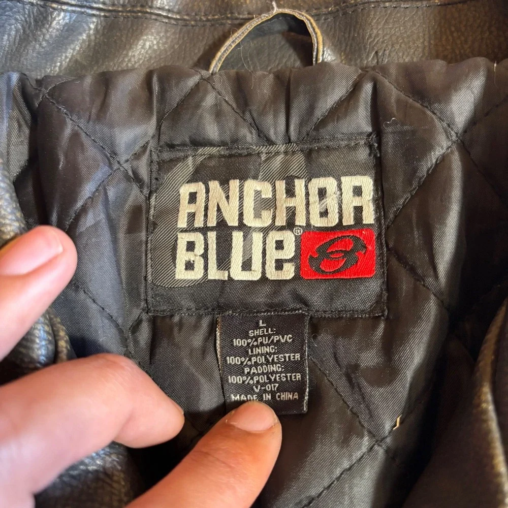 anchor blue type jacket
